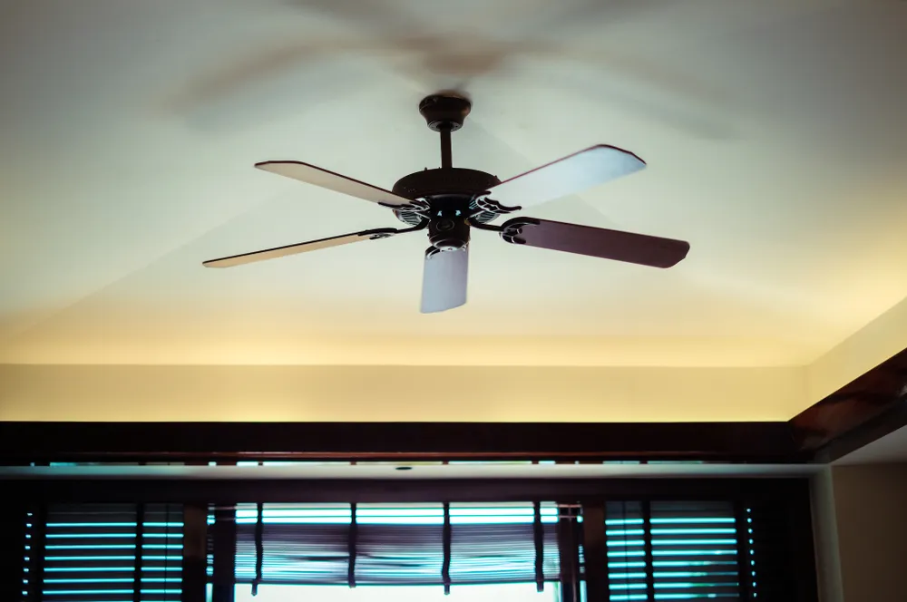Ceiling fan installation in a Hills District home