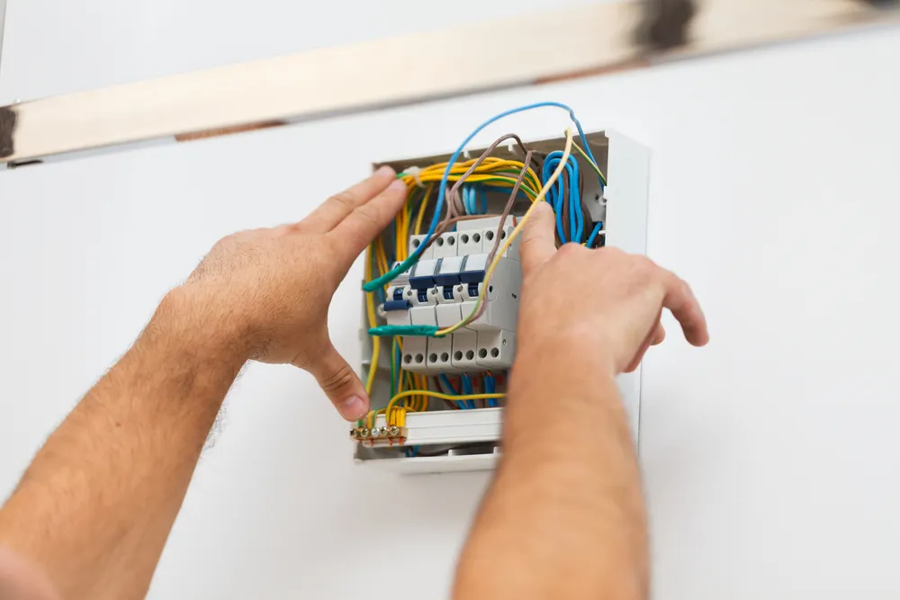 Electrical renovation work on a Hills District home