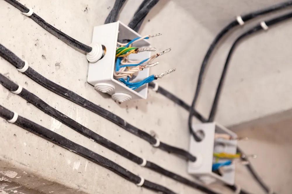 Office fit-out electrical rough-in by a Hills District commercial electrician