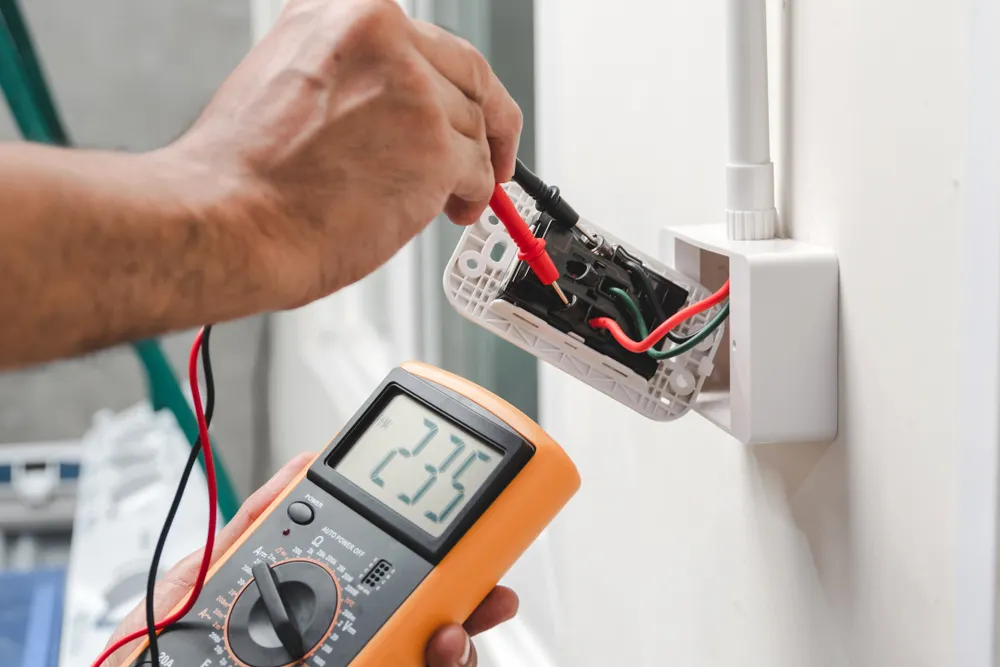 CBD Power Services Hills District electrician outside a Castle Hill home