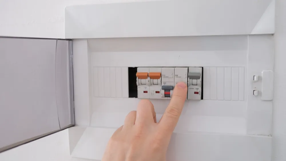 CBD Power Services electrician on a job in Castle Hill