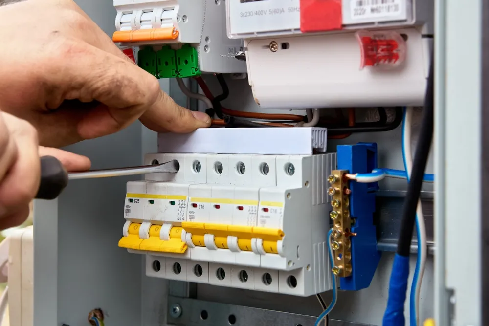 CBD Power Services electrician on a job in Rouse Hill